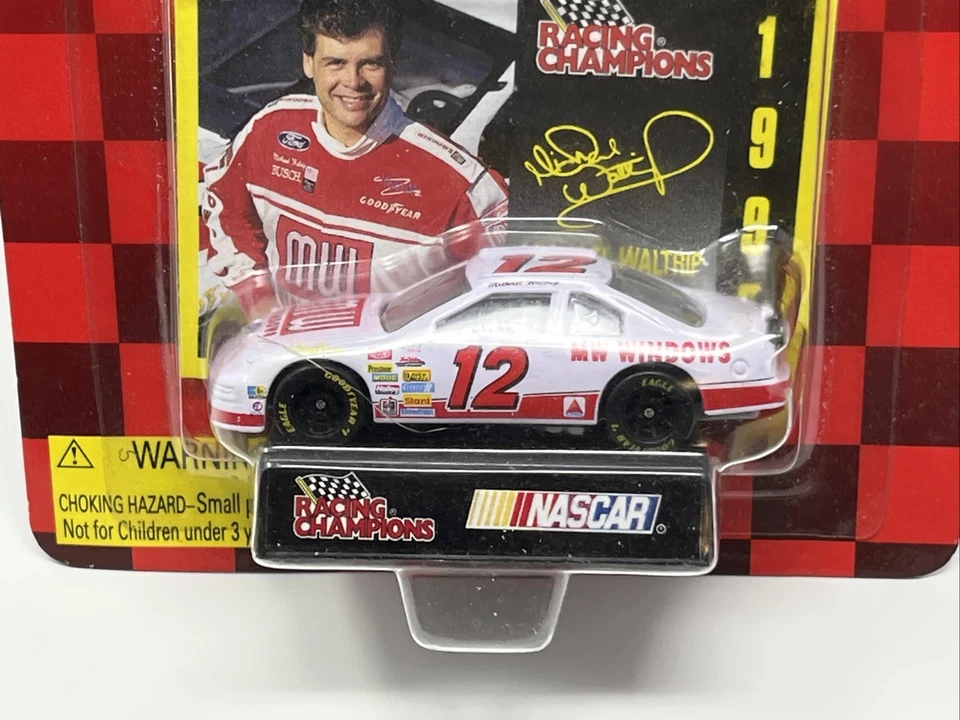 MUY RARO Racing Champions Michael Waltrip 1996 12 MW Windows 1:64 Ford Diecast Foto 2 de 4