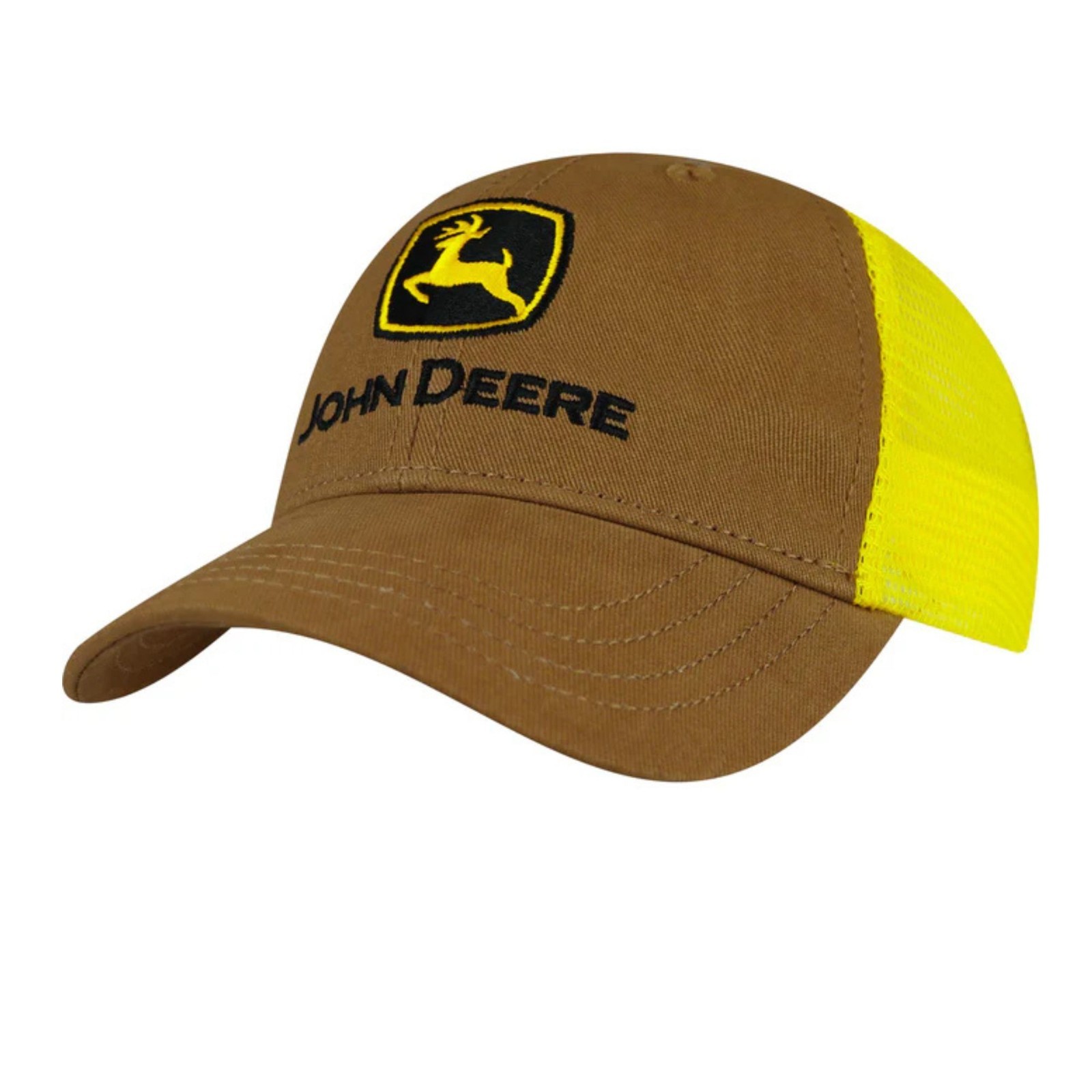 Brown Yellow Construction Snapback Adjustable Cap N