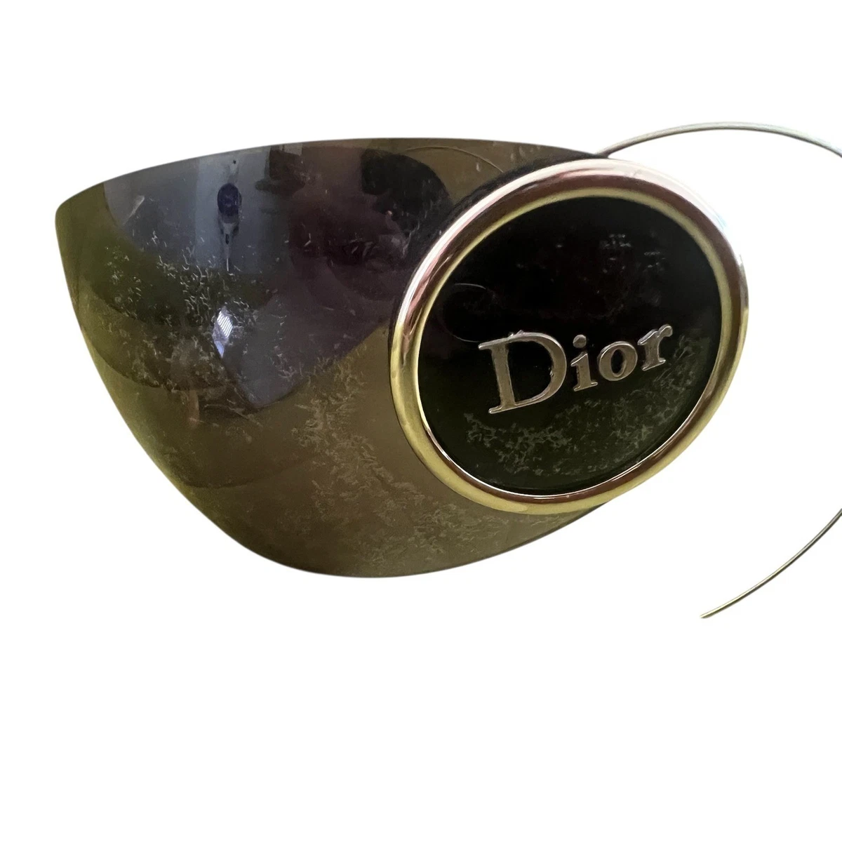 Christian Dior Vintage Shield Sunglasses Y2K Oversized Wrap Logo Medallion Black DIOR / / SS2000 PARABOLE 2 SHIELD SUNGLASSES — Parabole 2  main image 4