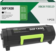 50F1X00 Toner Cartridge Black 1-Pack Extra High Yield Chip Replacement Lexmark 
