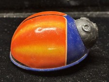 Vintage Antique Lehmann LILI Ladybug Western Germany Wheeled Friction Metal Toy