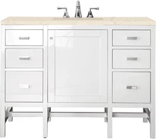 James Martin Vanities E444-V48-3EMR Addison 48" - White