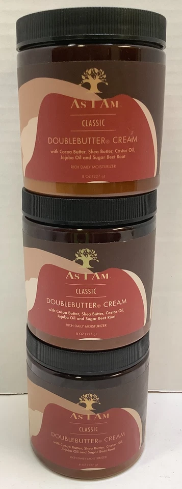 As I Am 经典双黄油面霜,丰富的日常保湿霜,8 盎司,3 包 — 第 2/4 张图片