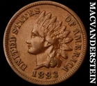 1883 Indian Head Cent - Scarce  Very Fine  Better Date  No Reserve  #J8260