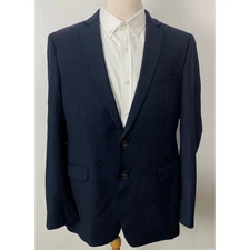 Men Ralph Ralph Lauren micro-plaid 2-button wool blazer sport coat jacket, 46L