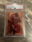 1995 Fleer Flair Michael Jordan Hardwood Leaders card# 4 graded PSA 8 NM-MT