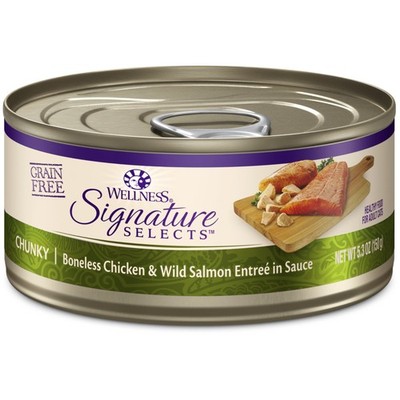 Target 5.3 Ounce Pack Of 12 Grain Free Wet Cat Food Chicken Salmon Protein Rich