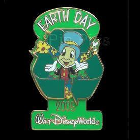 Disney WDW Earth Day Jiminy Cricket Pin
