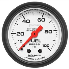 Auto Meter 2-116 Phantom Mechanical Fuel Pressure Gauge 0-100 Psi 5712