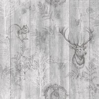 Holden Decor Stag Wood Panel Tapetenrollen Grau/Silber Mpn 90090