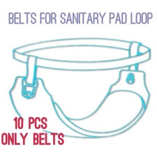 10X Belts for Sanitary Pad Model loop strap with soft (only belts Elastic)