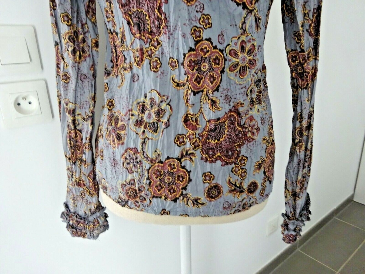Chemise imprimée fleurie femme