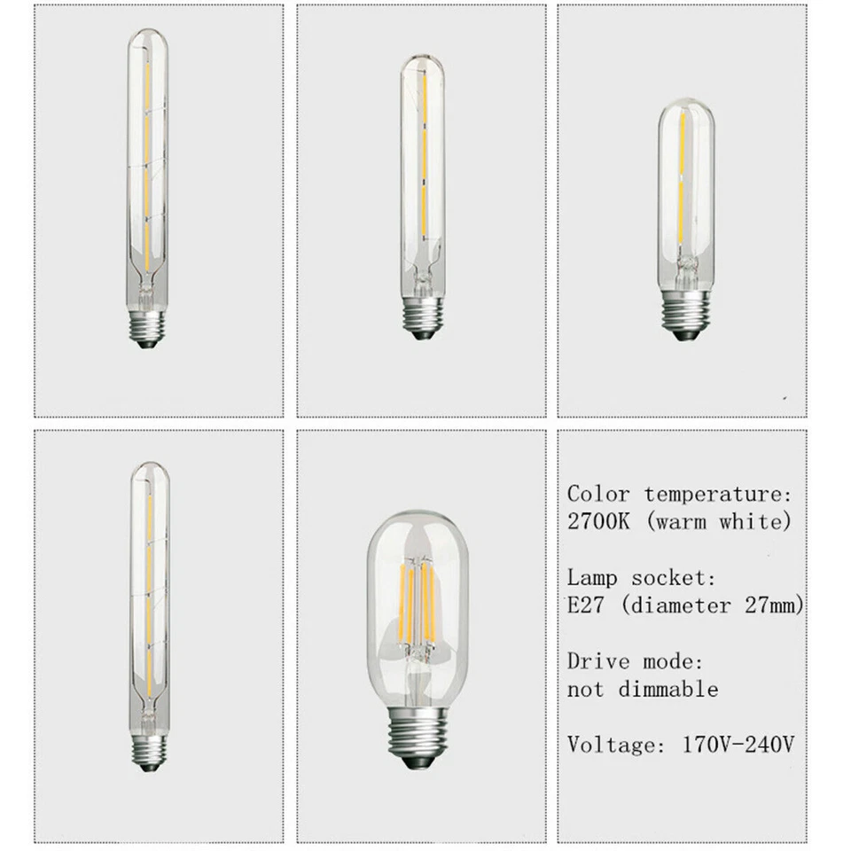 Vintage Industrial Retro Edison LED Bulb Light Lamp E27 Wedding Restaurant Decor - Image 3 of 4