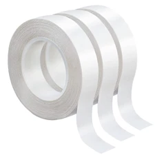 3 Rolls Thin Double Sided Tape for Crafts, Arts, Scrapbooking,Photography, Paper