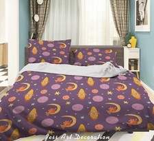 3D Space Rocket Pattern Kids Quilt Cover Set Duvet Cover Bedding Pillowcases