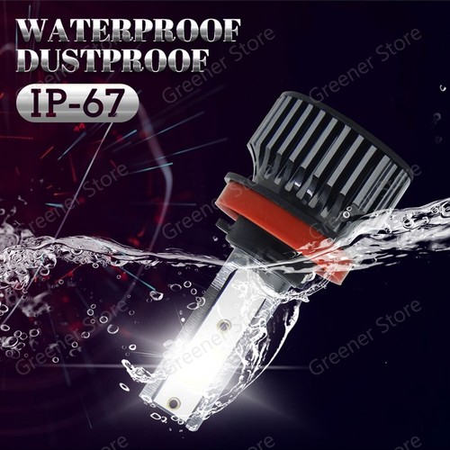 2x 55W 20000LM H8 H9 H11 LED Bulb Car Lights Lamp Headlight Kit Xenon 6000K - Picture 6 of 12