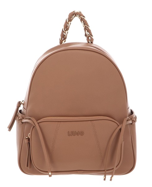 Liu Jo Euthalia Ecs Backpack M Rucksack Freizeitrucksack Almond Hellbraun Neu-image