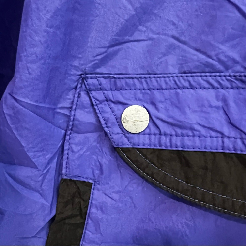 SACAI X NIKE Giacca a vento vintage Nike taglia L 12 14 blu 1 4 zip anni 90