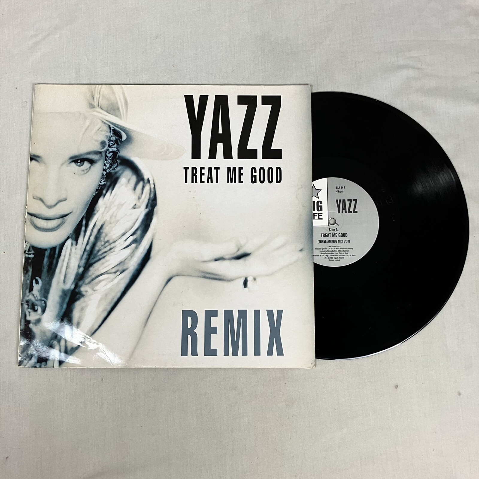 YAZZ: Treat Me Good & Treatment 'Remix' (3 Track 12"" Single) Vinyl Record 1990