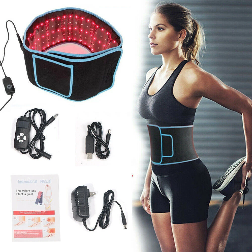 Laser Lipo LED Red Light Therapy Belt Pain Relief Near Infrared Weight Loss  Fast