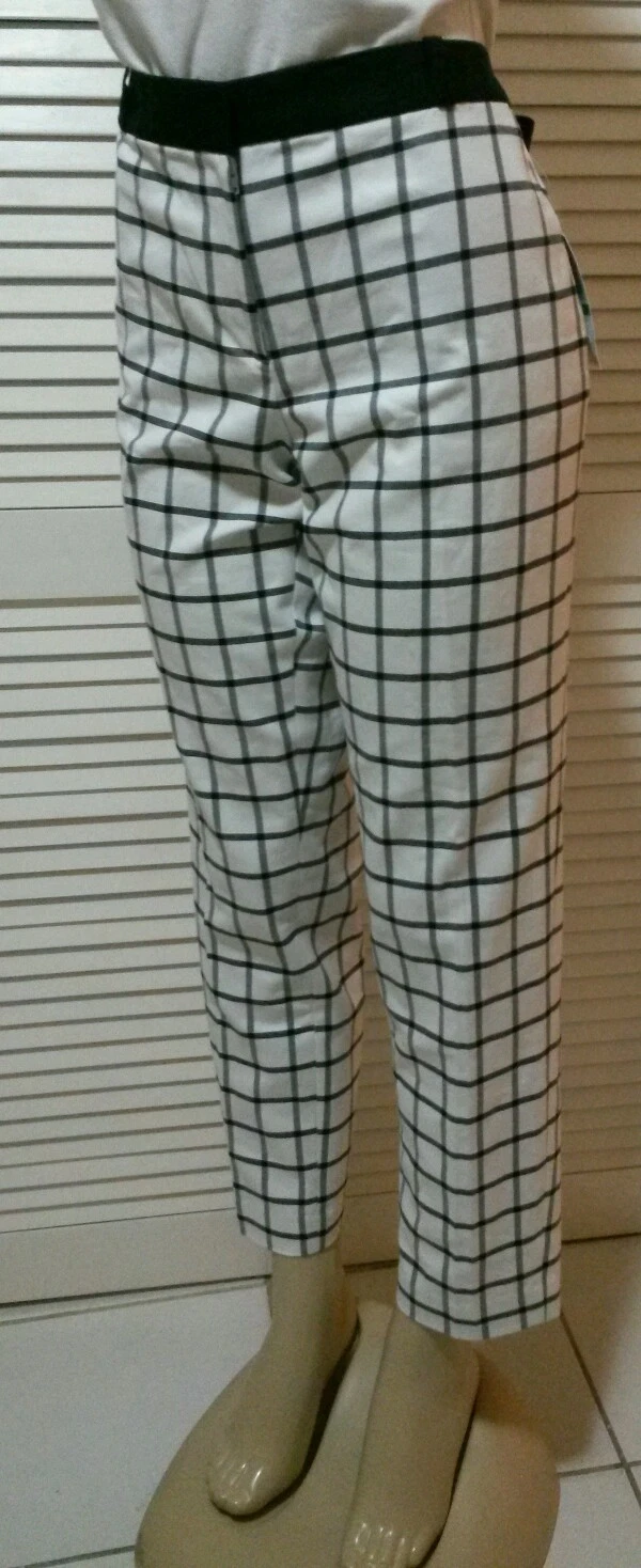 Pantaloni MICHAEL Michael Kors skinny stampa a griglia taglia 16*