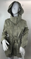 Vintage Garage Military Grunge Distressed Embroidered Jacket Women Small*flaw