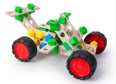 A ALEXANDER 2156 Constructor Junior 3 in 1 Set Buggy Fahrzeug Bausatz, 90 Teile 
