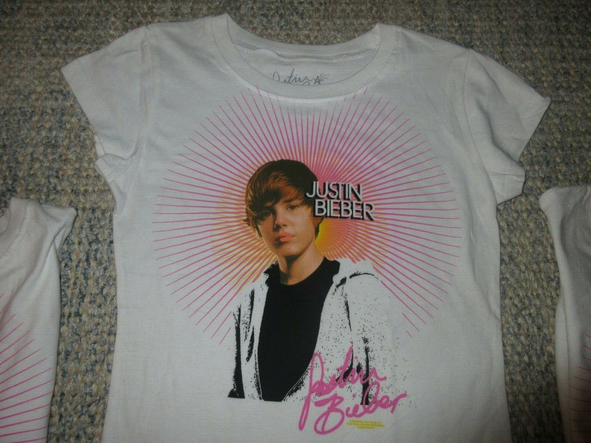 Vintage young Justin BieberTシャツ 2010 Young Justin Bieber Kids Girls Youth Medium 10/12 T-Shirt