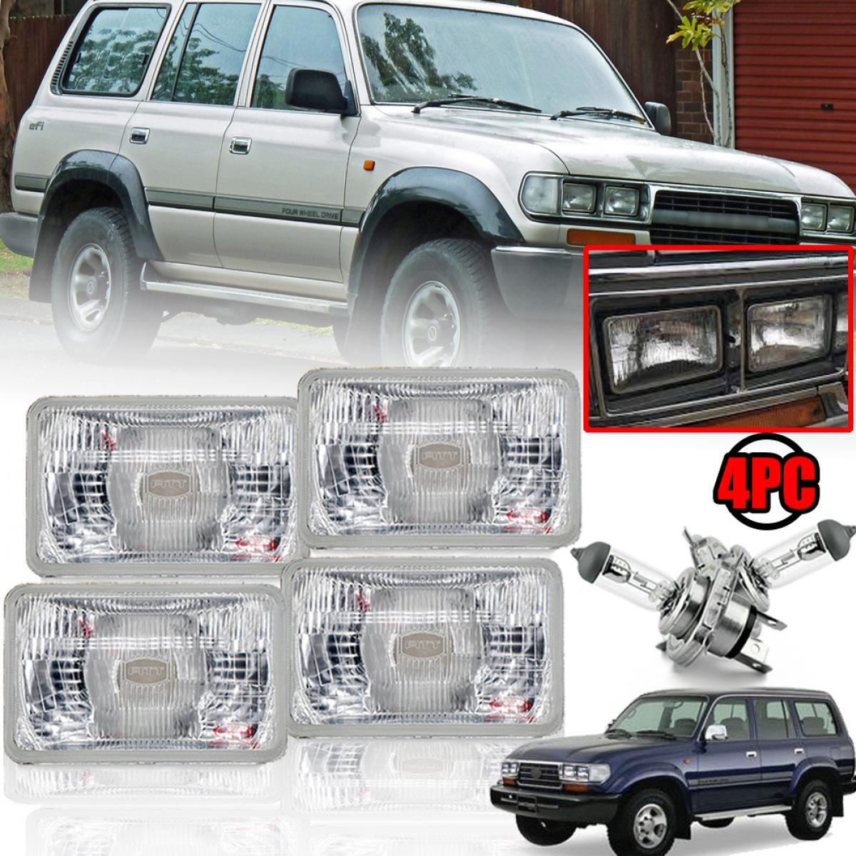FOR TOYOTA LAND CRUISER FZJ80 HDJ80 1991-97 4PCS HEAD LIGHT LAMP