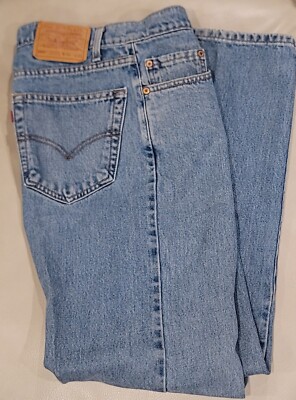 Levi's Jeans Mens 34x30 Blue 505 Regular Straight American Workwear Denim Casual