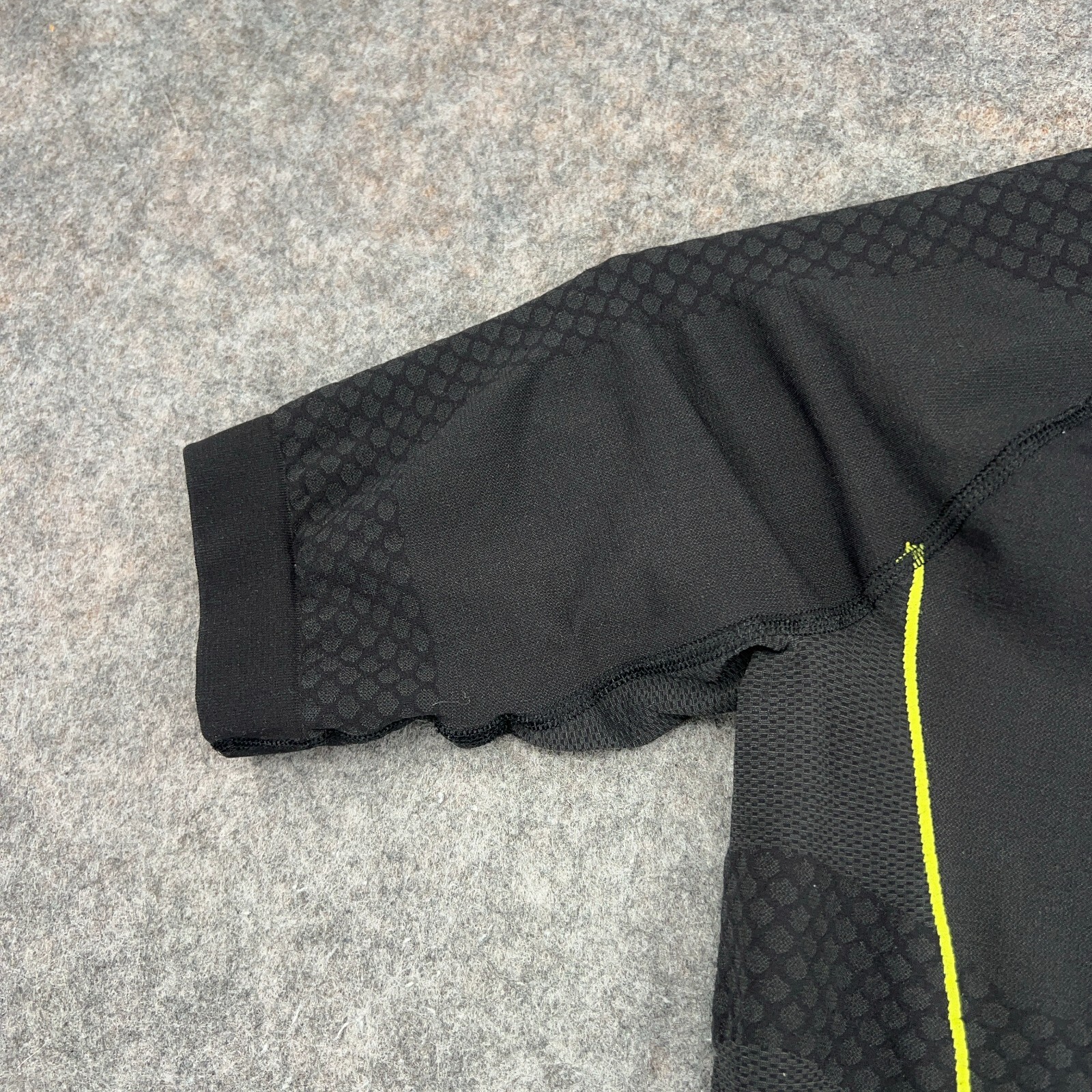 SALOMON Maglia Ciclismo Camicia Donna L Grigio 1 2 Zip Finto Collo Manica Corta