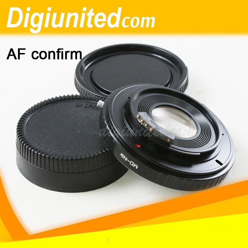 AF Confirm Minolta MC MD SR lens to Nikon F mount adapter D600
