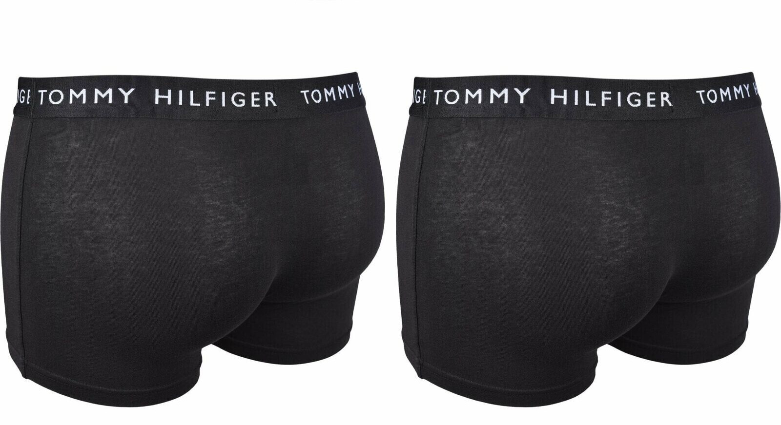 XL - Tommy Hilfiger 2-Pack Recycled Essentials Stretch Men's Boxer Trunks, Black image 3