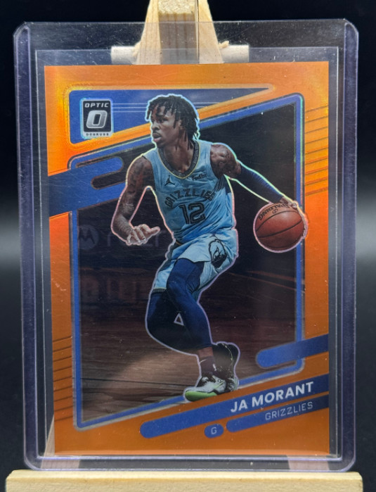 Ja Morant 2021-22 Panini Donruss Optic 113/199 Orange Guard Grizzlies #144