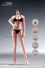 ANT 1:12 Seamless Pale Skin Female details Figure Body Hand Foot Model Toys Gift