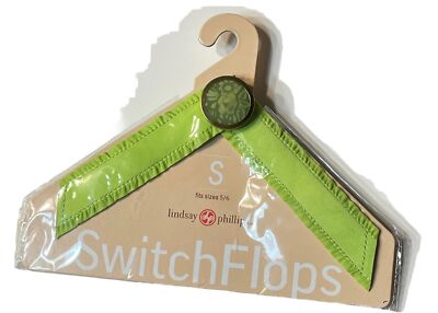 Lindsay Phillips SwitchFlops Interchangeable Straps S 5/6 Light Green TRACEY