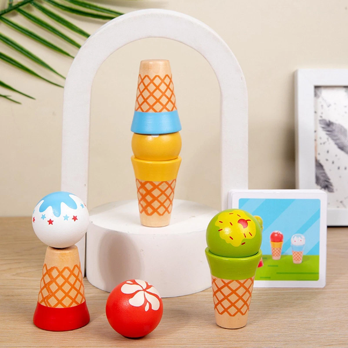 Elc wooden hotsell ice cream set