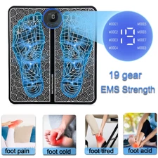 Portable Foot Massager Pad 19 Level Blood Circulation Electric Muscle Stimulator