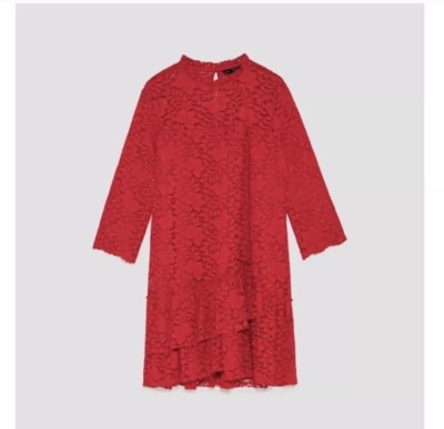 ZARA DRESS LACE WITH FRILL | eBay ZARA DRESS LACE WITH FRILL | eBay