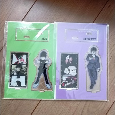 Mob Psycho Online Raffle Acrylic Stand Shigeo Kageyama Serizawa Set ...