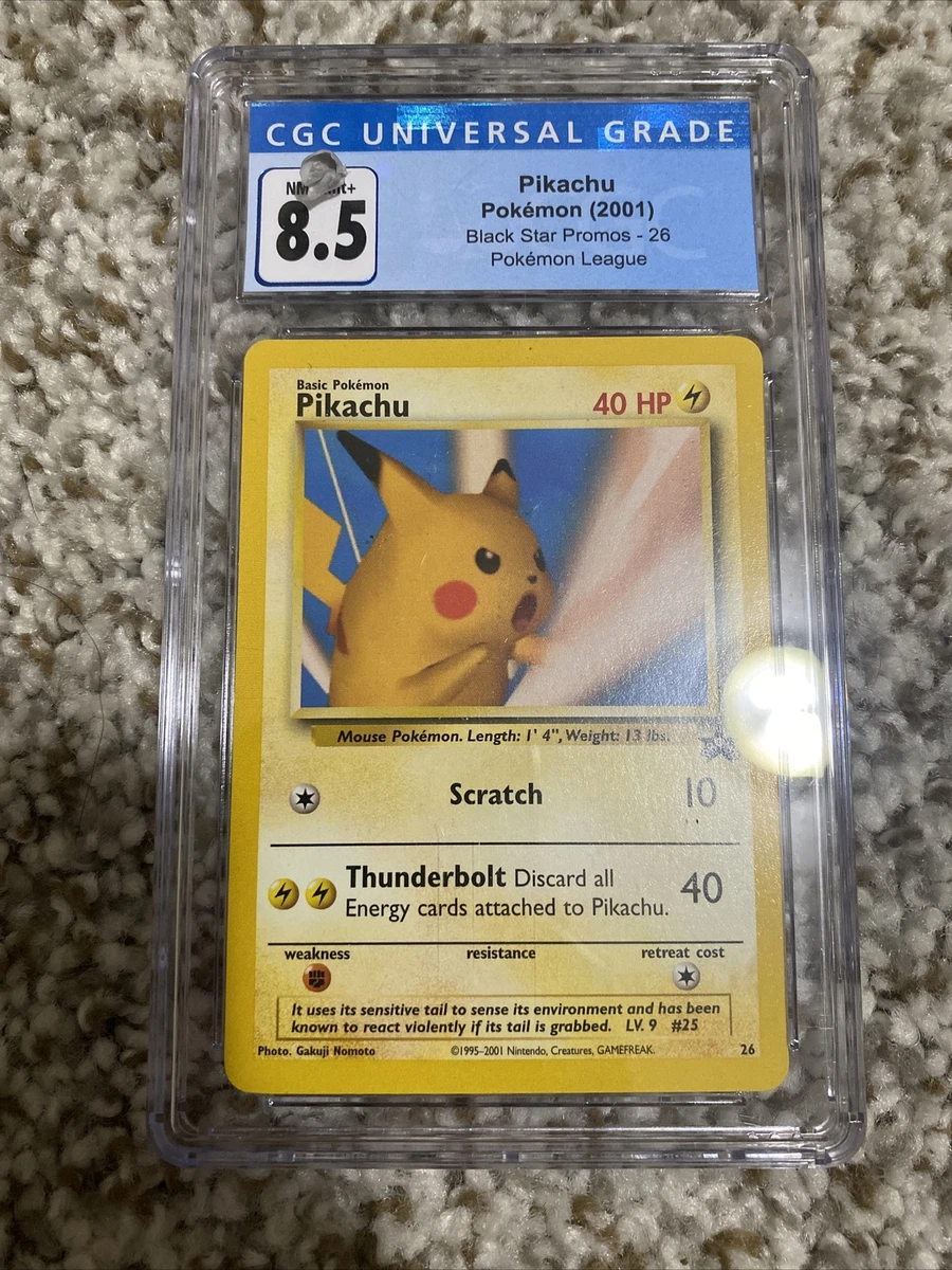 CGC 8.5 NM/Mint+ Pikachu #26 Snap Black Star Pokemon Promo - 54013