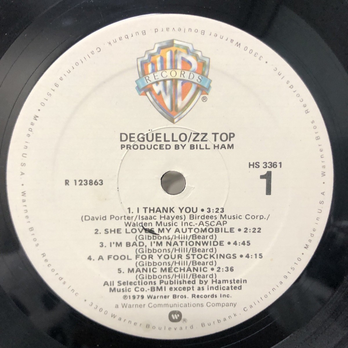 米LP ZZ Top Deguello HS3361 Warner Bros. Records /00260 Degüello LP – ZZ Top