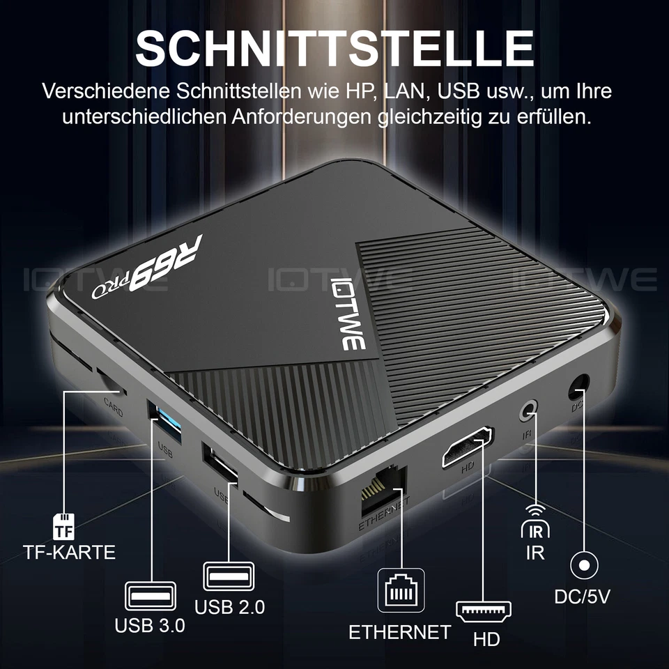 Smart TV BOX Android14 8K Ultra 128 GB  Octa Core 1000M WIFI Media Player HDR10+ - Bild 4 von 4