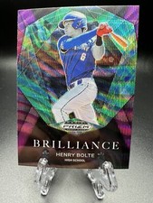 2022 Panini Prizm Draft Picks Baseball Brilliance Purple Wave #BR-HB Henry Bolte