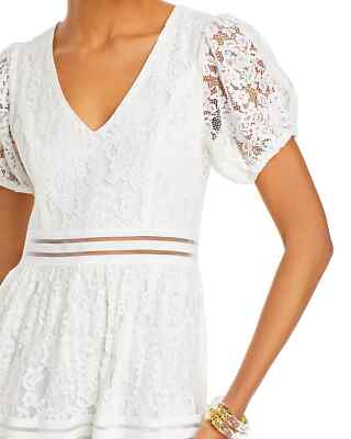 $118 AQUA Women's Short Sleeve Lace Midi Dress, White, Small | eBay $118 AQUA Women's Short Sleeve Lace Midi Dress, White, Small | eBay
