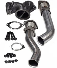 7.3L Ford Powerstroke 1999.5-2003 Turbo Diesel Exhaust Up Pipes Kit & Gasket Set