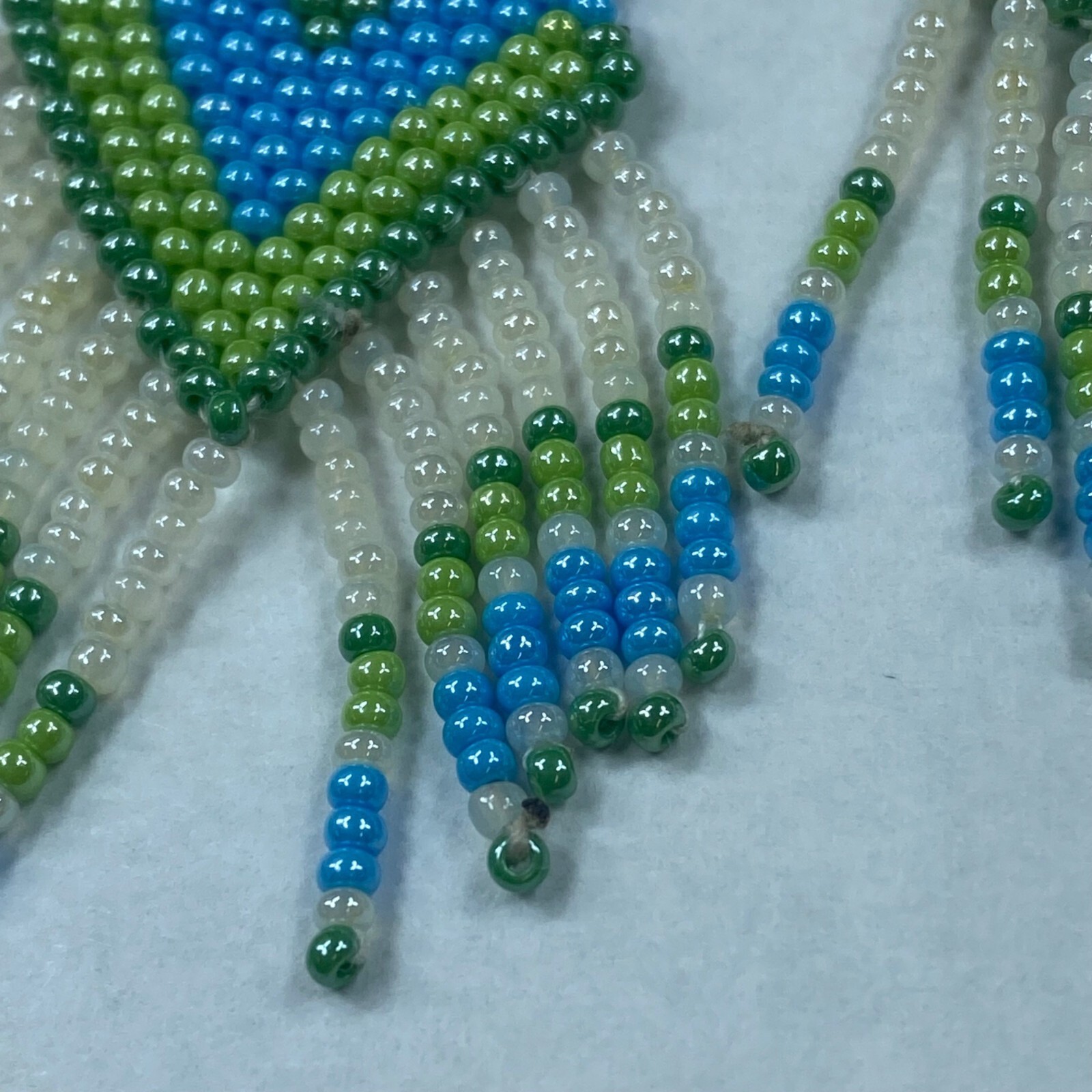 Dangle Drop Beaded Multicolor Earrings Pierced Ho… - image 6