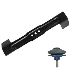 Metal Blade for BOSCH ROTAK 36Li 37Li 370Li Lawnmower 37cm 370mm + Sharpener