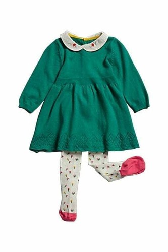 Festive Christmas M\u0026S Baby Girls Green 