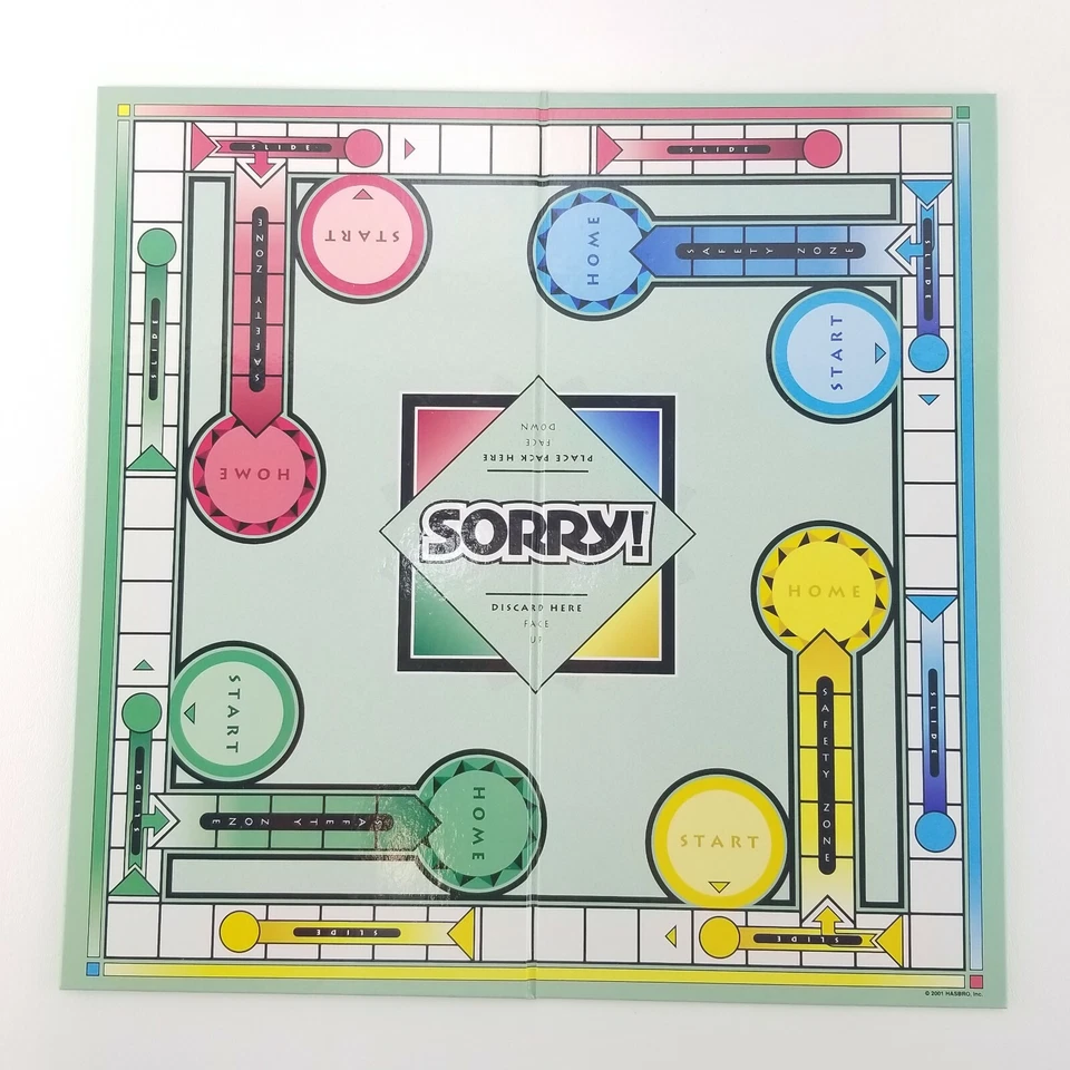 Scrabble Sorry Replacement Family Game Night Game Board Only Double Sided 2001 - Image 3 of 4